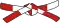 Rot-weißer Gürtel