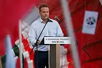 Péter Juhász, letzter Parteivorsitzender von 2017 bis 2018