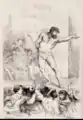 Buchillustration zu Ompdrailles – Le Tombeau des lutteurs von  Léon Cladel, 1879