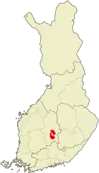 Lage von Jyväskylä in Finnland