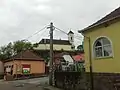 Blick auf die römisch-katholische Kirche Szentháromság