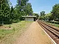 Haltepunkt Káptalanfüred mit ehemaligem Mittelbahnsteig (2019)