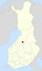 Lage von Kärsämäki in Finnland