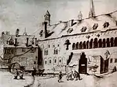 Erzbischöflicher Palast, 1164 (Abbildung um 1670)