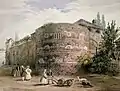 Georg Osterwald – Aquarell mit Klarissenkloster (1836)