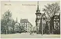 Sachsenring – mit der im Zweiten Weltkrieg zerstörten altlutherischen Kirche (1906)