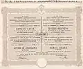 Genuss-Aktie der K.k. priv. Südbahn-Gesellschaft vom 1. Jänner 1887