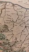 Karten-Ausschnitt von Gerhard Mercator,vmtl. um 1630(K.bach unterhalb Rhein)