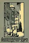 Titelbild 1953: Zeichenunterricht
