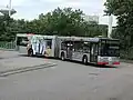 Wagen 161 mit Komplettbeklebung, Leverkusen-Mitte
