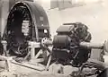 Ein Generator vor dem Zusammenbau
