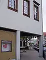 Stadtverwaltung in K 7 mit Durchblick auf die Moschee