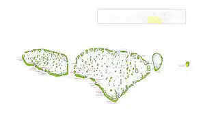 Flagge von Malé Atholhu(Kaafu)