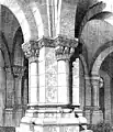 Romanisches Pfeilerbündel mit umlaufendem Impost(Vorhalle der Klosterkirche Denkendorf)