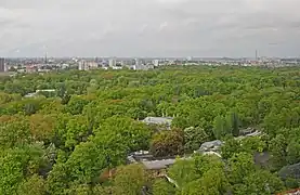 Aussicht auf den Zoo von der Kaiser-Wilhelm-Gedächtniskirche