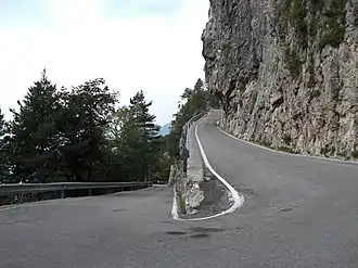 Eine Kehre der Kaiserjägerstraße