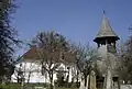 Glockenturm und unitarischen Kirche in Calnic