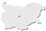 Karte von Bulgarien, Position von Kalofer hervorgehoben