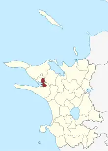 Lage des Nyvangs Sogn in der Kalundborg Kommune