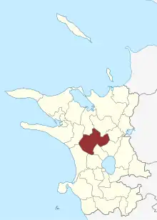 Lage des Ubby Sogn in der Kalundborg Kommune