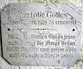 Inschrifttafel