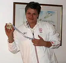 Die Olympiasiegerin von 2000 Kamila Skolimowska kam hier auf Platz fünf