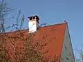 Kamin an einem Bauernhaus in Balgheim