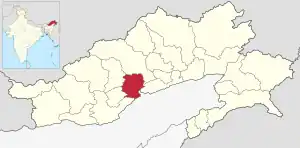 Lagekarte des Distrikts