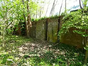 Reste der nördlichen Kammerwand der Alten Schleuse Parey