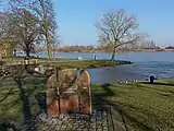 Kampen, das Befreiungsdenkmal am De La Sablonairekade