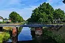 Drehbrücke über den Kanal in Adorf