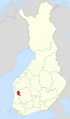 Lage von Kankaanpää in Finnland
