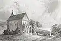 1836; rechts der Ahorn von Trun