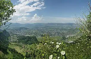 Blick auf Altach vom Kapf bei Götzis