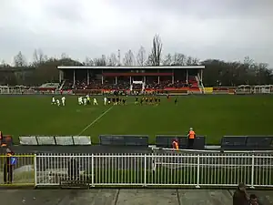 Blick auf die Haupttribüne des Stadion Karađorđev park (2008)