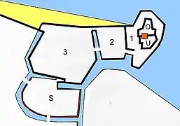 Plan der Burganlage