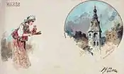 Moskau, Postkarte