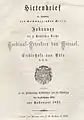 Fasten-Hirtenbrief Kardinal Geissels, 1857