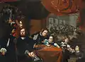 Karel Škréta: Der Edelsteinschneider Dionysio Miseroni mit seiner Familie, 1653