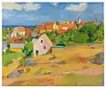 Karl Isakson: Blick über Gudhjem, 1921. Bornholms Kunstmuseum.