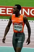 Karl Taillepierre schied mit 16,58 m in der Qualifikation aus