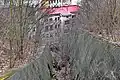 Streckenansicht / Einschnitt. Ansicht talwärts