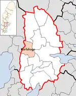 Lage der Gemeinde Karlskoga