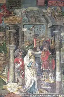 Wunder des Jesuskindes im Tempel von Sotinen nach Pseudo-Matthäus, Kapitel 22-24