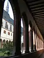 Blick vom Kreuzgang nach Südwesten zur Klosterkirche