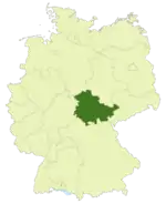 Lage von Thüringen