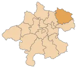 Lage des Bezirks Bezirk Freistadt im Bundesland Oberösterreich (anklickbare Karte)
