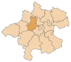 Lage des Bezirks Bezirk Grieskirchen im Bundesland Oberösterreich (anklickbare Karte)