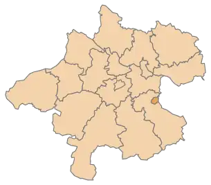 Lage des Bezirks Steyr im Bundesland Oberösterreich (anklickbare Karte)