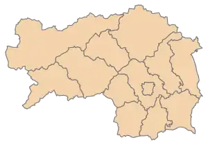 Lage des Steiermark im Bundesland Steiermark (anklickbare Karte)